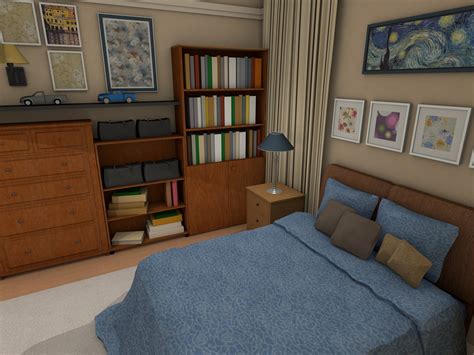 The Big Bang Theory Virtual Apartment Created in Live Home 3D