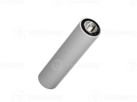 AA Size battery isolated, blank rechargeable battery double a or triple a size 3d illustration ...