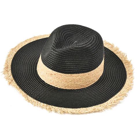 Chapeau De Paille Noir Femme La Boutique Boh Me