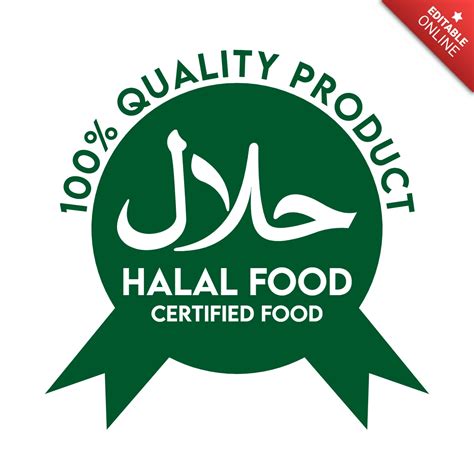 Halal Food Islamic Logo Design Template Free Design Template