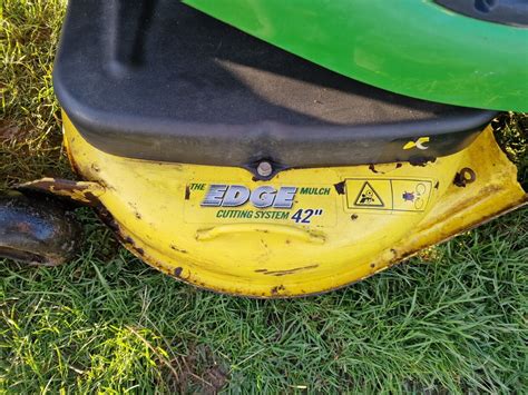 John Deere Ride On Mower X300 42 Mulching Deck EBay