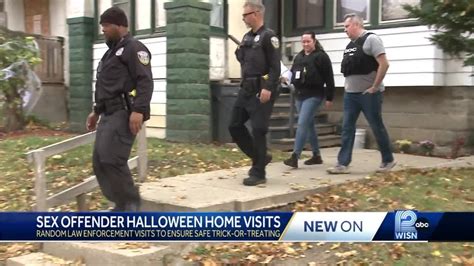 Law Enforcement Out Checking On Homes Of Registered Sex Offenders Over