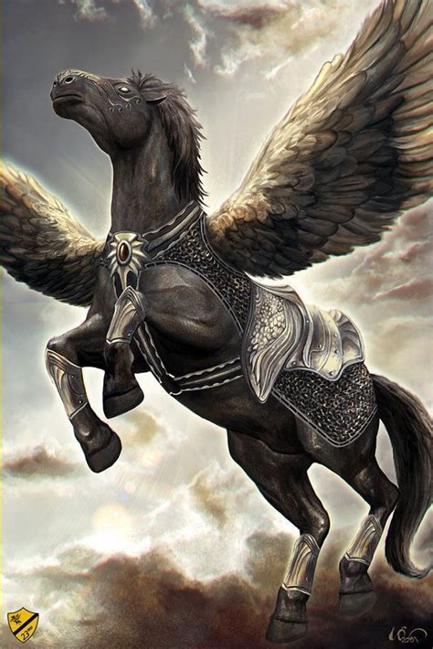 Odins Grey Hawk Fantasy Horses Mythical Creatures Art Magical Horses