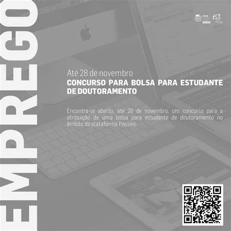 Concurso Para Bolsa Para Estudante De Doutoramento Plataforma Passeio