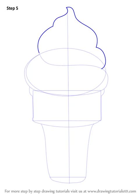 How to Draw Ice Cream Cone (Ice Creams) Step by Step ...