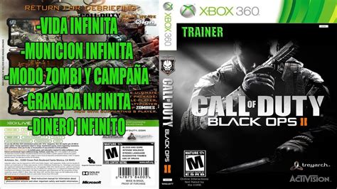 Cod Black Ops 2 Trainer Xbox360 Rgh Resubido Youtube