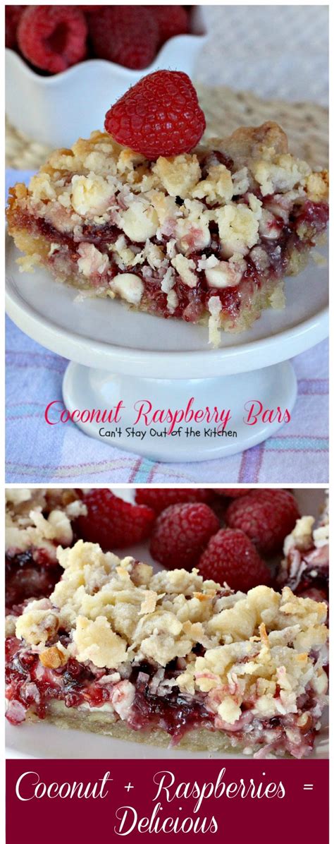 Coconut Raspberry Bars Can T Stay Out Of The Kitchen