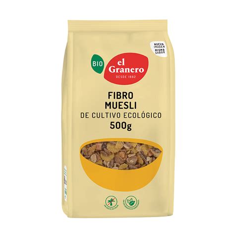 Fibro Muesli Bio El Granero Integral 500g En Biosano