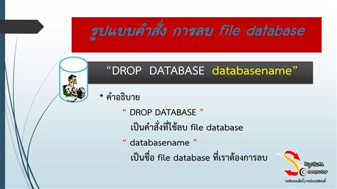 คำสั่ง Sql เบื้องต้น Create Db Ppt Free Download