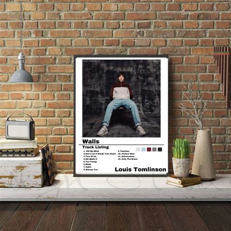 Louis Tomlinson Walls Album Cover Music Print Album Print Gift for Her Album Cover Poster Wall ...