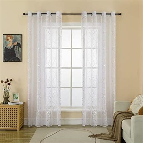 Girasole Home Paire De Rideaux Voile Filtrants Fantaisie G Om Trique