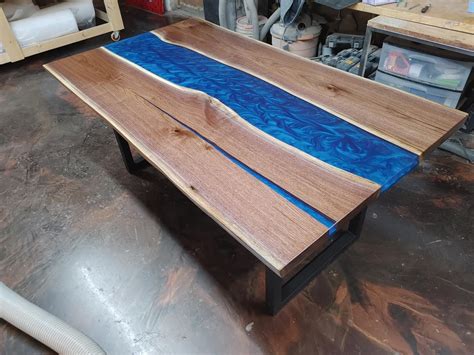 Black Walnut Epoxy River Conference Table 6ft X 3 5ft Riverside Workshop