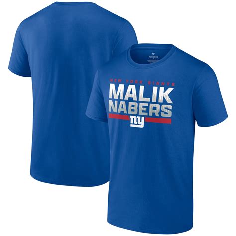 Mens Fanatics Malik Nabers Royal New York Giants Hometown Draft T