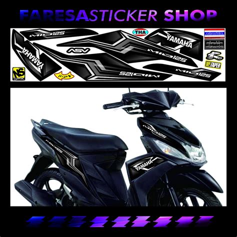 Jual COD STRIPING STICKER YAMAHA MIO M3 VIRAL SIMPLE TERBARU Shopee