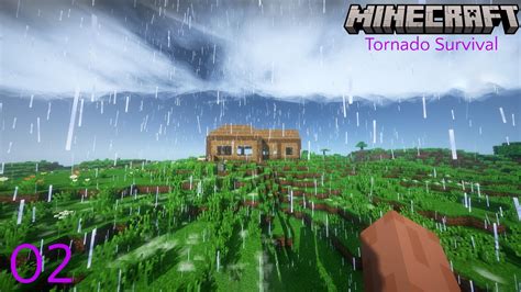 Minecraft Tornado Survival S Ep Brand New Home Youtube