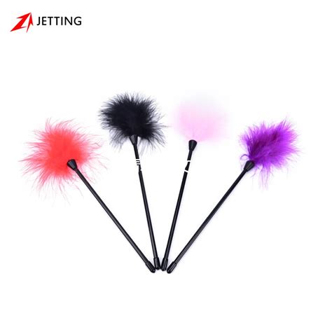 3 Colors Bird Feather Clit Tickler Spanking Sex Toy Feather Flirting