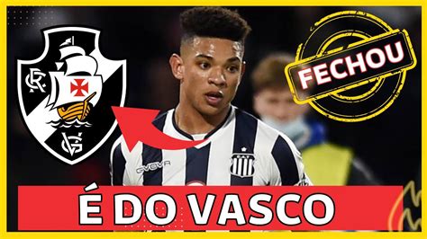 Acaba De Anunciar J Do Vascao Noticias Do Vasco Hoje Youtube