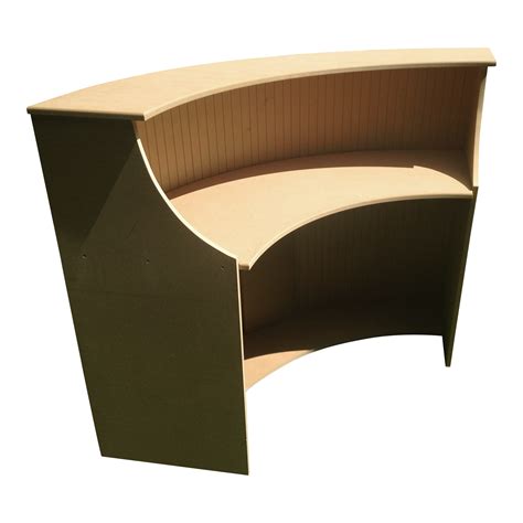 Large Curved Reception Desk - Bespoke MDF