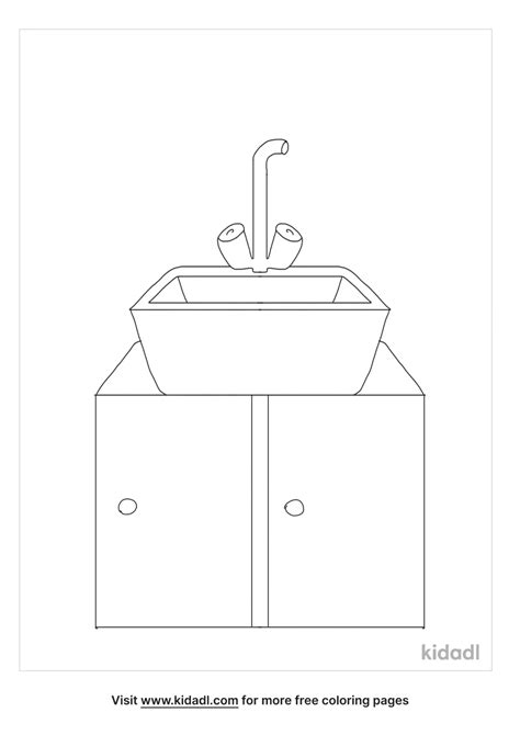 Sink Coloring Page