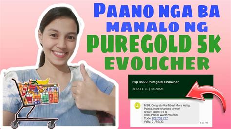 PAANO MANALO SA MIGHTY 5K PUREGOLD VOUCHER YouTube