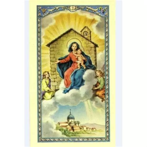 Our Lady Of Loreto Laminated Holy Card Wprayer To Our Lady Of Loreto £142 Picclick Uk