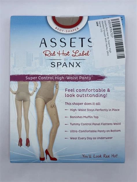 SPANX ASSETS RED Hot Super Control High Waist Shaper Panty Size G Barest Nude PicClick UK