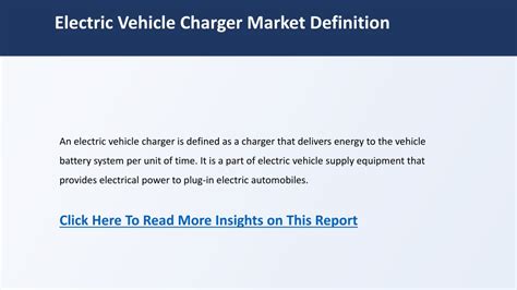 PPT Electric Vehicle Charger Global Market By Charger Type By