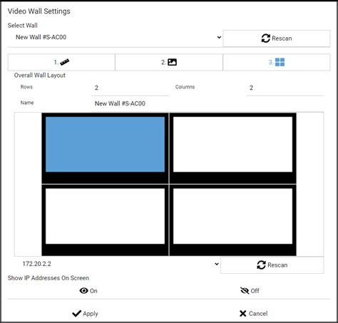 MaxColor Standard Video Wall Setup Control Just Add Power Support