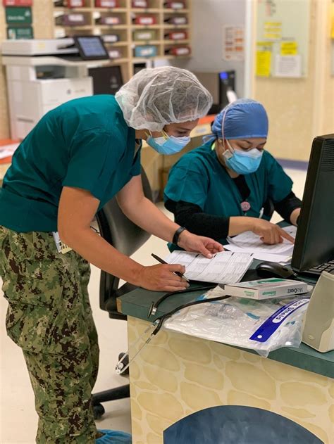 DVIDS - Images - Sailors shadow staff prior to providing care at Valley ...