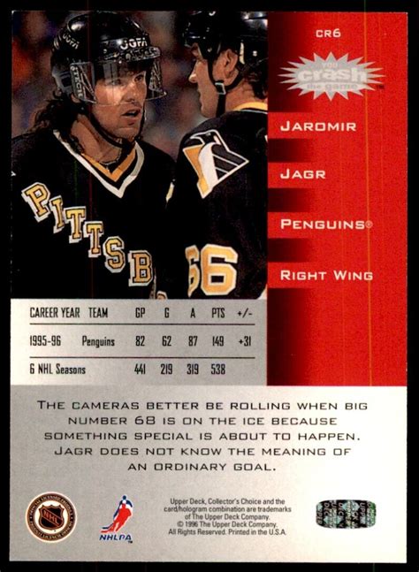 Collector S Choice Crash The Game Gold Prize Cr Jaromir Jagr