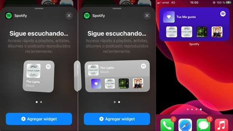 Apple Spotify Lanza Su Propio Widget Para Los Iphone Con Ios Rpp