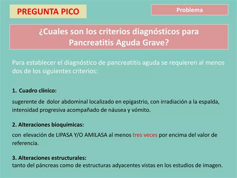 Pancreatitis Aguda Grave Caso Clínico PPT