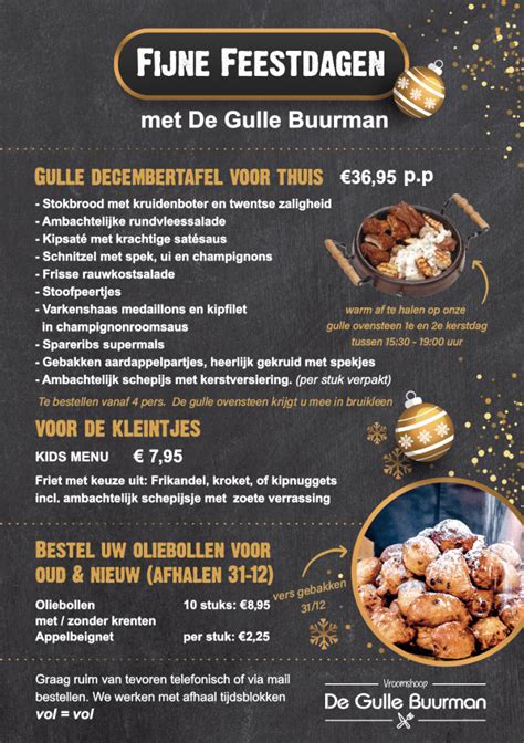 Kerst 2022 Voorkant De Gulle Buurman Vroomshoop