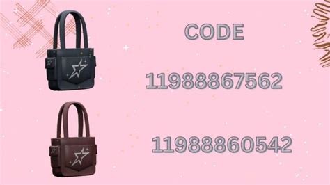 Aesthetic Handbags Codes Roblox For Berry Avenue Bloxburg And