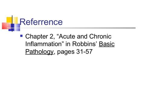 Solution Acute And Chronic Inflammation Pathology Studypool