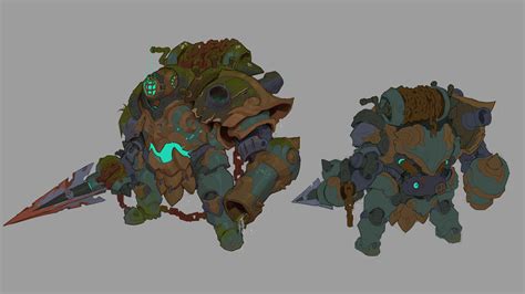 Harpoon Golem Concept Art Ruined King A League Of Legends Story Art