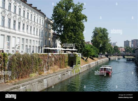 Tourist Boat River Ljubljanica Ljubljana Slovenia Stock Photo - Alamy