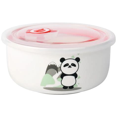 700CC Cartoon cute ceramic bowl tableware noodles bowls with cover 13.1 ...