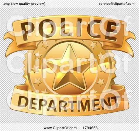 Police Badge Shield Star Sheriff Cop Crest Symbol By