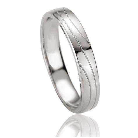 Bague Alliance Breuning En Argent Massif Pour Homme