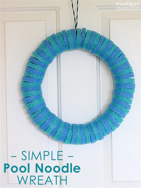 Easy Pool Noodle Wreath Tutorial