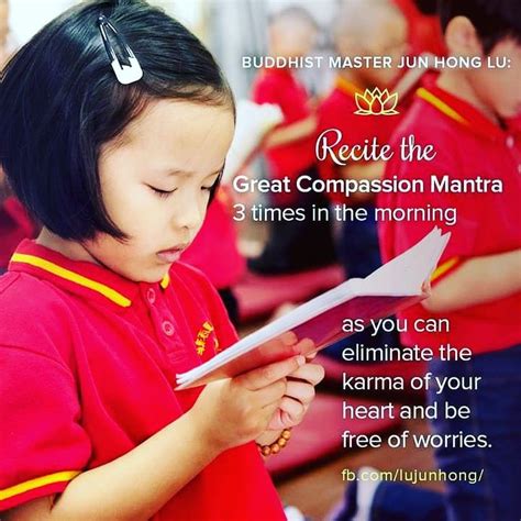 Recite The Great Compassion Mantra Three Times In The Morning As You