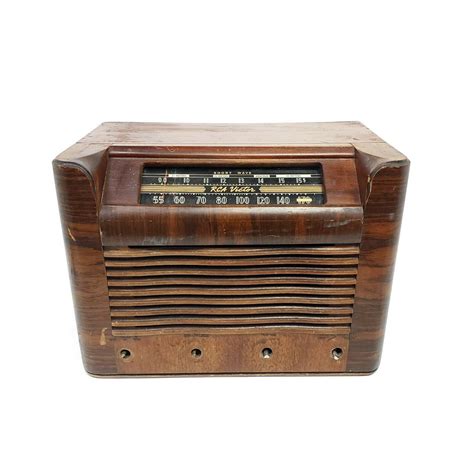 For Repair Vintage Tube Radio Rca Victor Wood X Am Tabletop Mcm