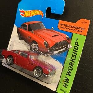 Hot Wheels Aston Martin Db Red Short Card HW Workshop Hard To Find Collector