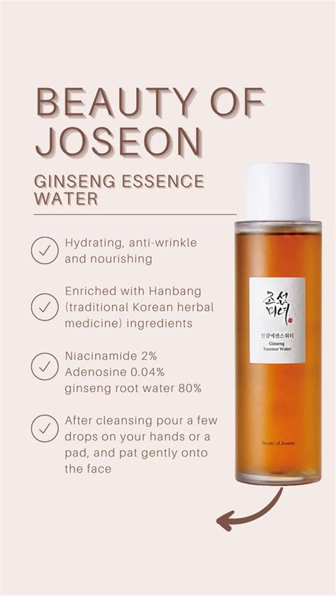 Beauty Of Joseon Ginseng Essence Water Hydrating Face Toner For Dry