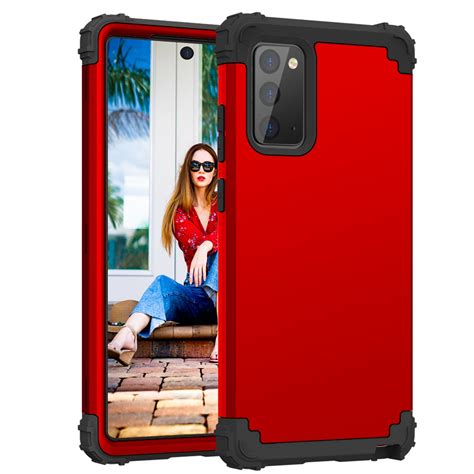 Galaxy Note20 Case Dteck Heavy Dual Layer Rugged Shockproof Case Hard Pc Protective Back Cover