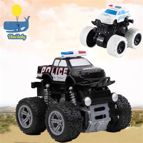 Police Truck inertia SUV Car toys Friction Power Vehicles Big Tire ...