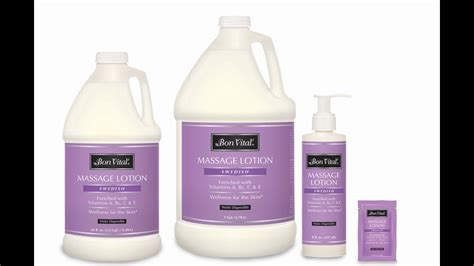 Bon Vital Swedish Massage Lotion Bodyworkmall Youtube