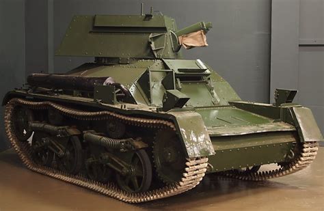 Surviving Vickers Armstrong Mkii Light Tank At Bovington Tank Museum