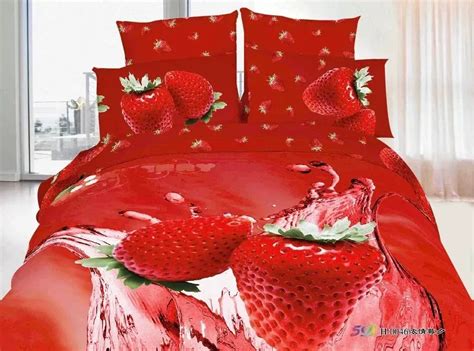 Home Textile Girls Strawberry Shortcake 3d Duvet Cover Set Bedding